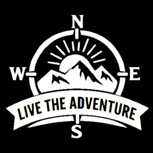 Sticker autocolant vinil exterior - Live the adventure<span> - </span>100 cm, Alb