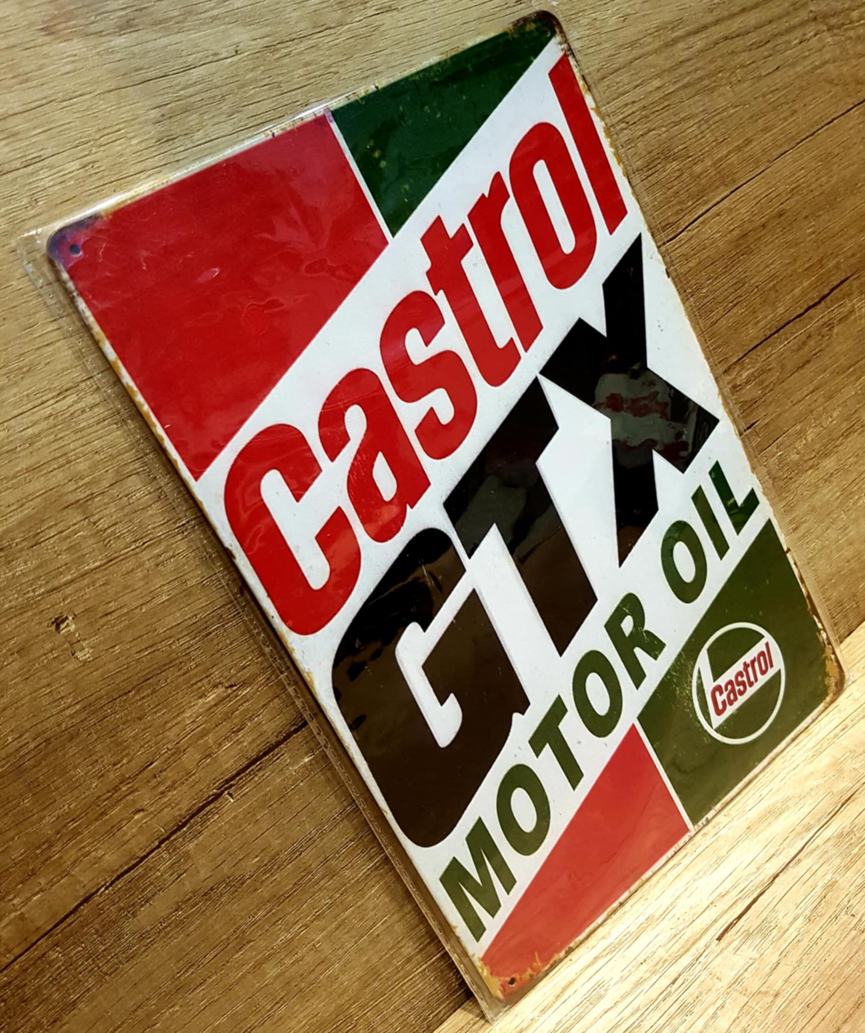 Plachetă decorativă din metal - Castrol GTX